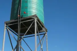 Water tank installation, $ 400.00