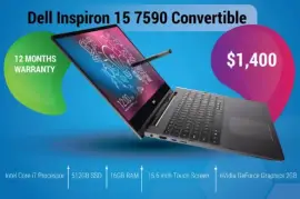 Dell Inspiron 15 7590 Convertible, $ 1,400