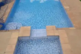 Rectangular swimming pool with kids section, $ 4,500.00