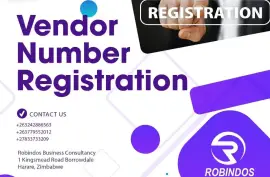 Vendor Number Registration Services in Zimbabwe, $ 10.00