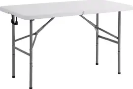 Height Adjustable Fold In Half Tables, $ 2.00