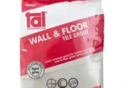 Grout – tal – mid brown – 5kg, $ 5.00