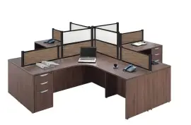 4 Person Office Workstation , $ 120.00