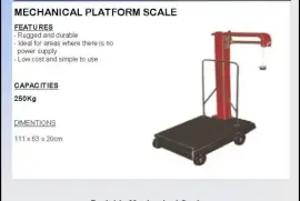 Mechanical Platform Scale, $ 0.00