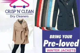 Jackets Dry Cleaning, $ 0.00